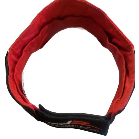 NASCAR Dale Earnhardt Jr # 8 Hat Red/Black Tiger Stripe Visor Cap - Picture 6 of 8